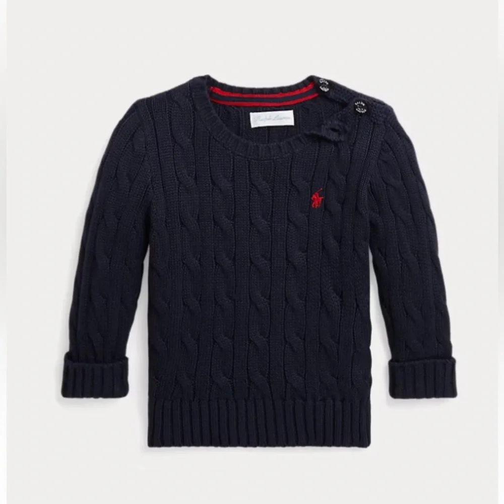 Ralph Lauren Cable Knit Baby Sweater